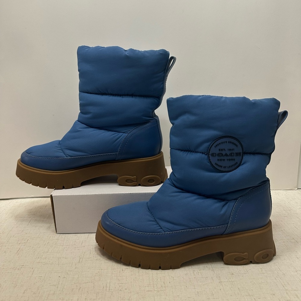 Coach Blue Winter Boots - Picture 4 of 9